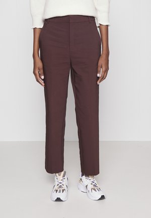 ZELLAIW CLASSIC PANT - Pantaloni - coffee brown