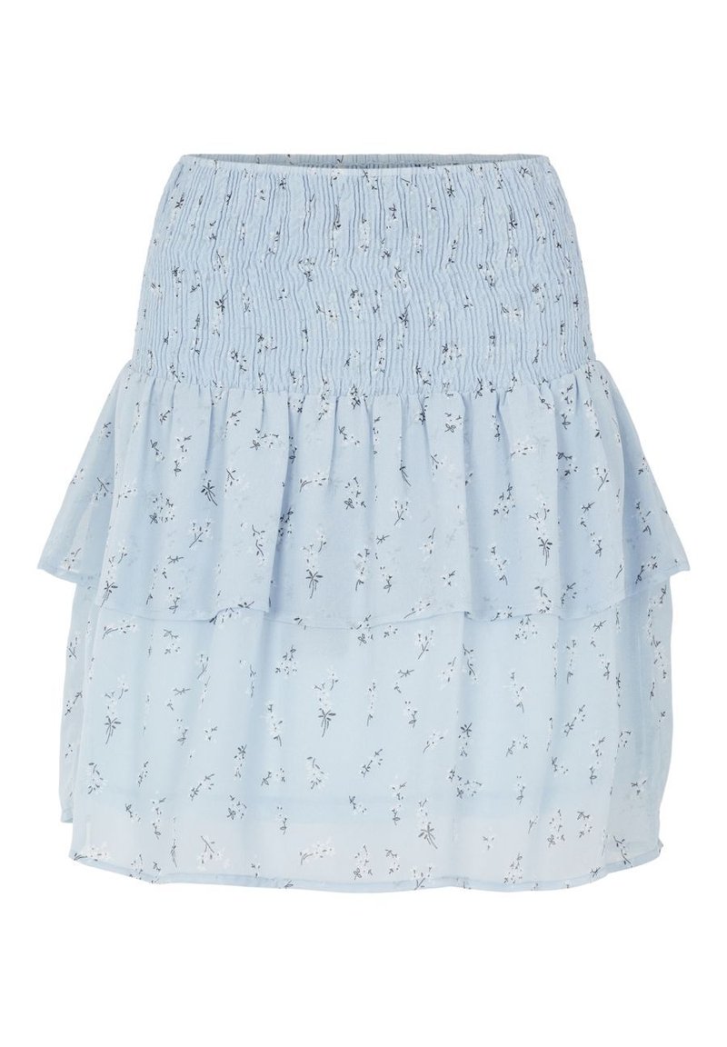 Pieces A-lijn rok grijs