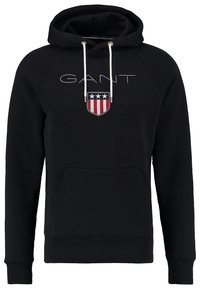 GANT Felpa con cappuccio - black