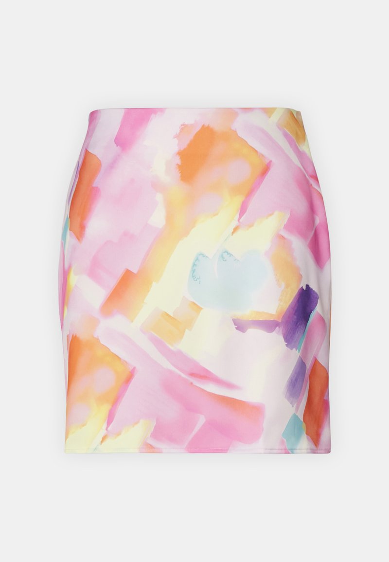 Pieces Minirok donkerroze Pieces Minirok donkerroze