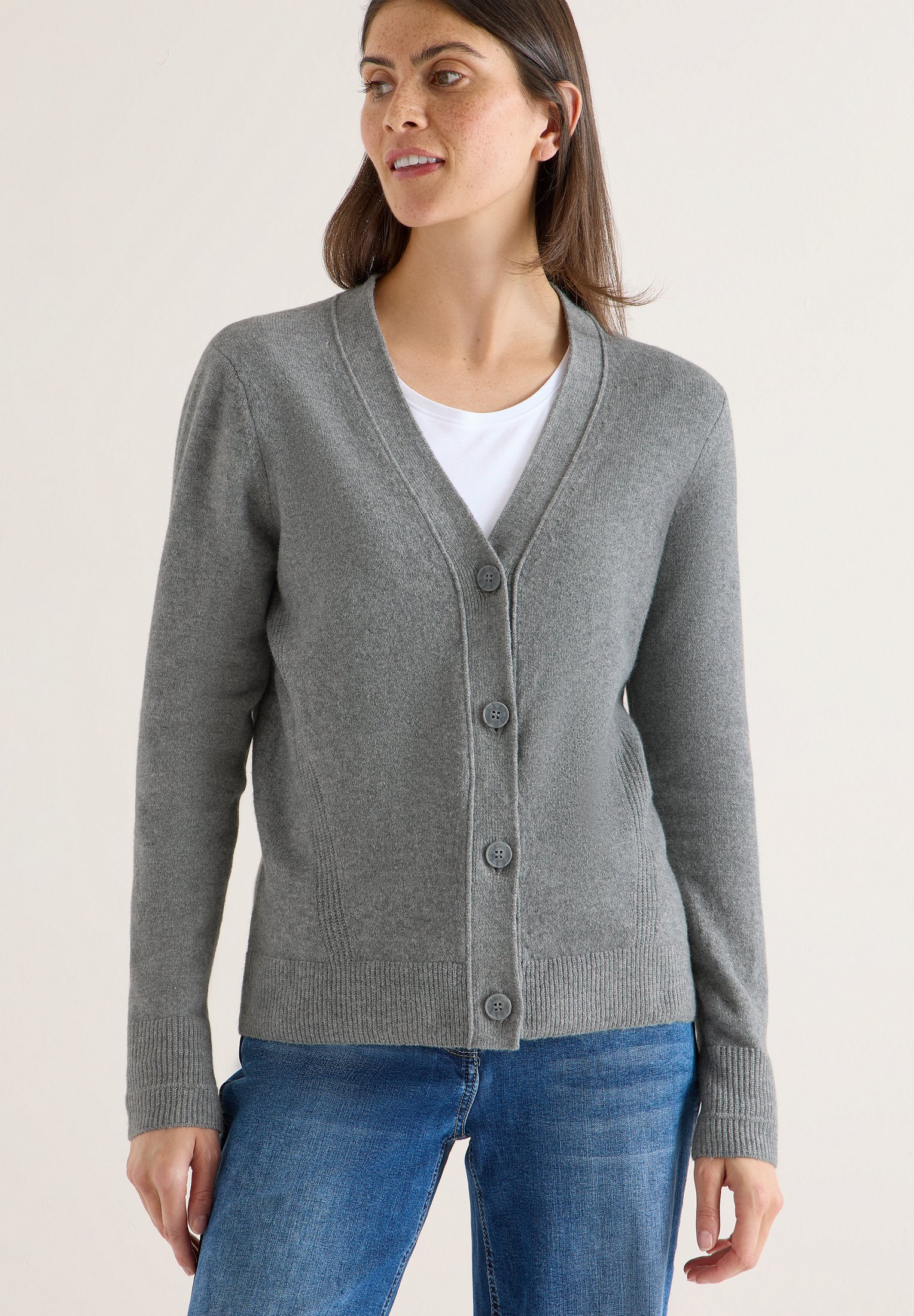 Jupe en maille de cachemire mélangé - Bleu-gris clair - FEMME | H&M FR