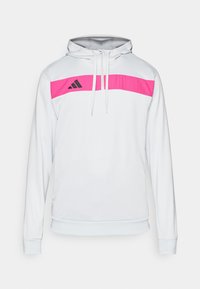 TIRO ESSENTIALS SWEAT HOODIE - Hoodie - clear grey/real magenta