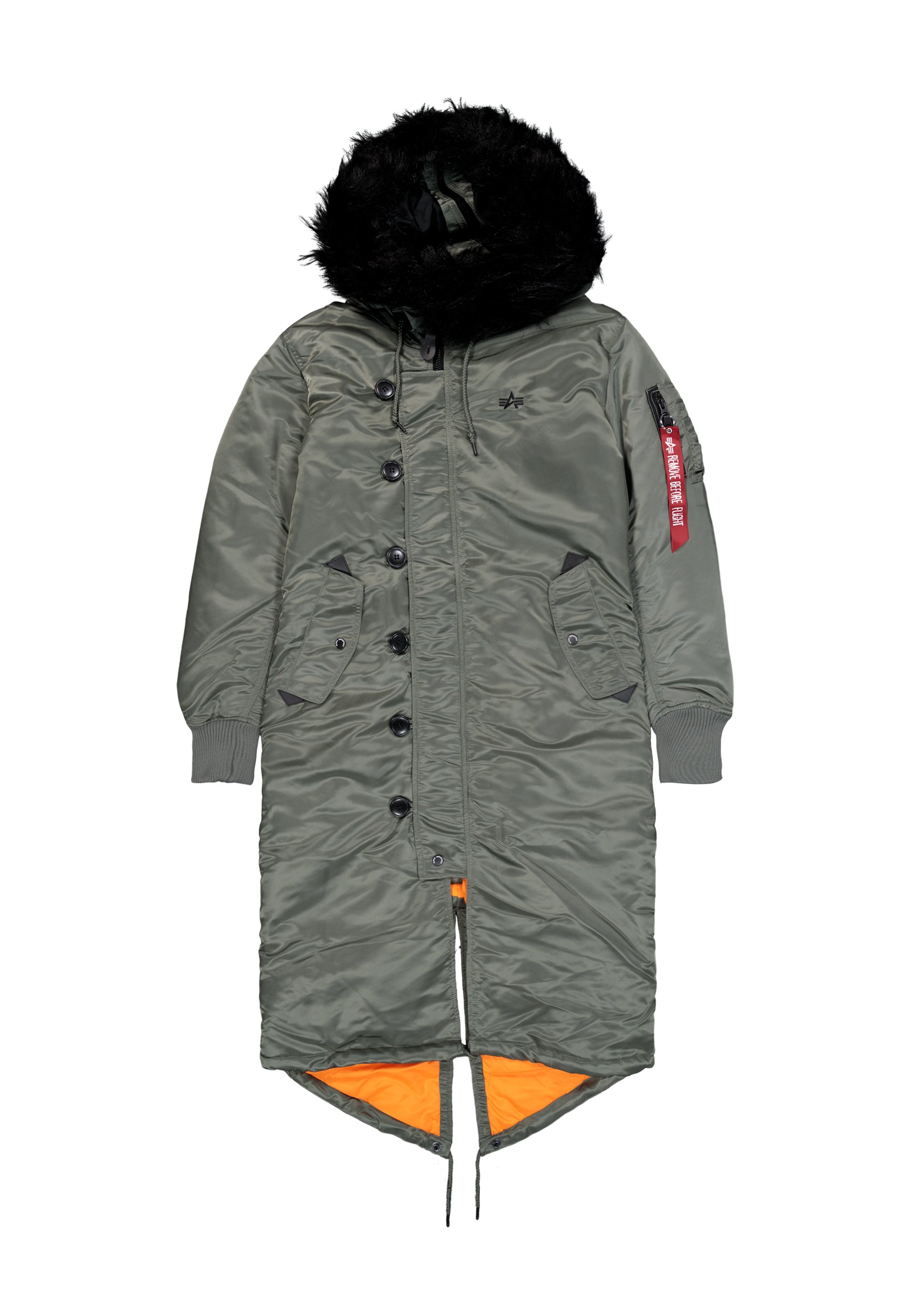 Alpha Industries LONG FISHTAIL - Jachetă parka - vintage green