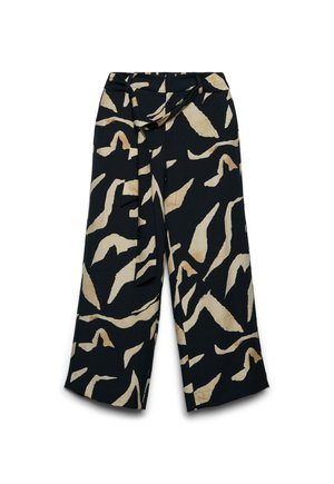 Terranova, EFFETTO LINO FANTASIA CON FUSCIACCA - Pantaloni - var nero