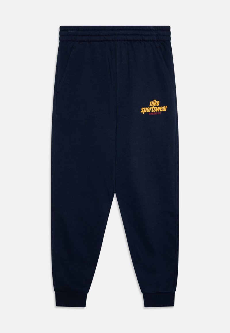 Nike Sportswear SPORTSWEAR CLUB FLEECE - Spodnji deli trenirk - obsidian/university red/university gold