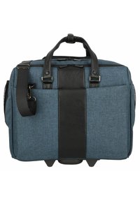 Dermata BUSINESSTROLLEY 44 CM LAPTOPFACH - Trolley - petrol