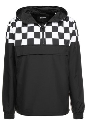 Urban Classics CHECK PULL OVER JACKET - Windbreaker - black/chess