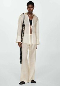 Mango Hlače - mottled beige