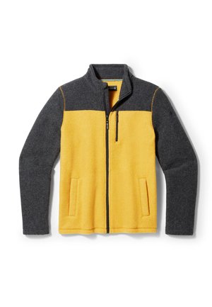 Smartwool HUDSON TRAIL FLEECE FULL ZIP - Forro polar - charcoal honey gold