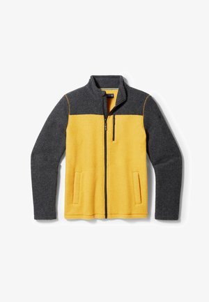 Smartwool HUDSON TRAIL FLEECE FULL ZIP - Fleecejakke - charcoal honey gold