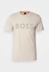 THINKING - Tricou cu imprimeu - light beige