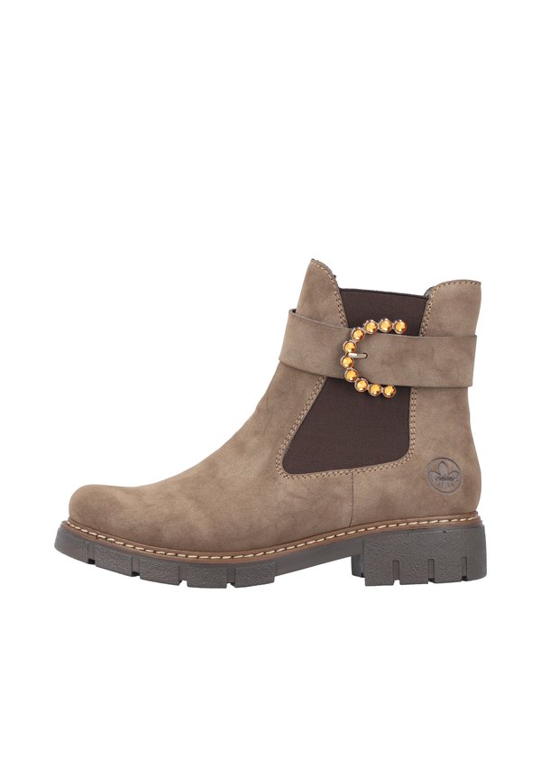 Cowboy-/Bikerstiefelette - braun