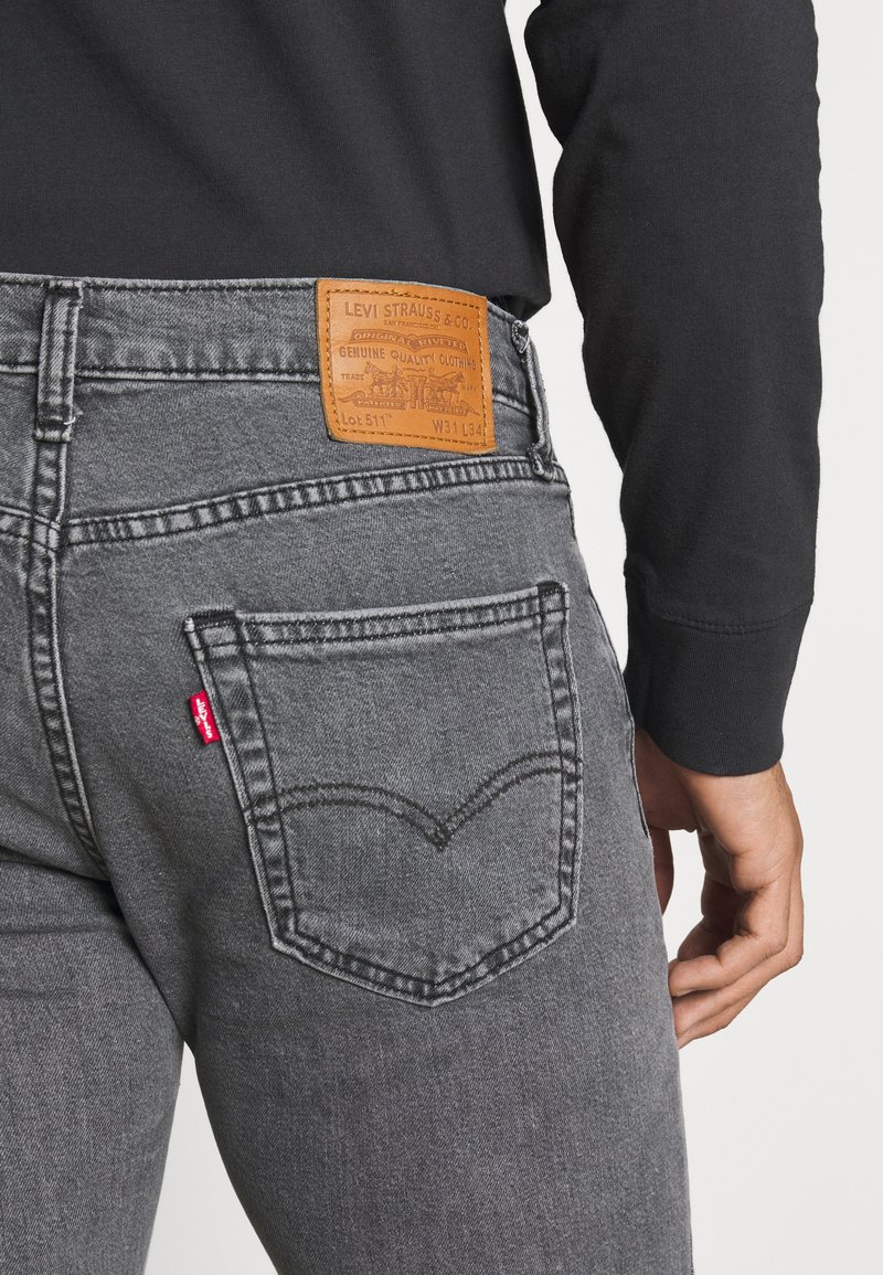 Levi S 511 Slim Jeans Slim Fit Far Far Away T2 Grey Denim Zalando De