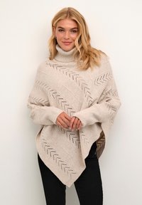 Cream - HOLIDAY PONCHO - Poncho - oat melange Miniatyrbild 1