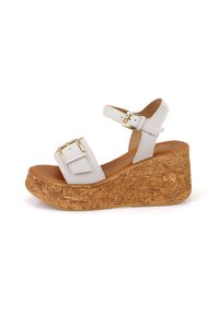 Desa Sandales à plateforme - beige