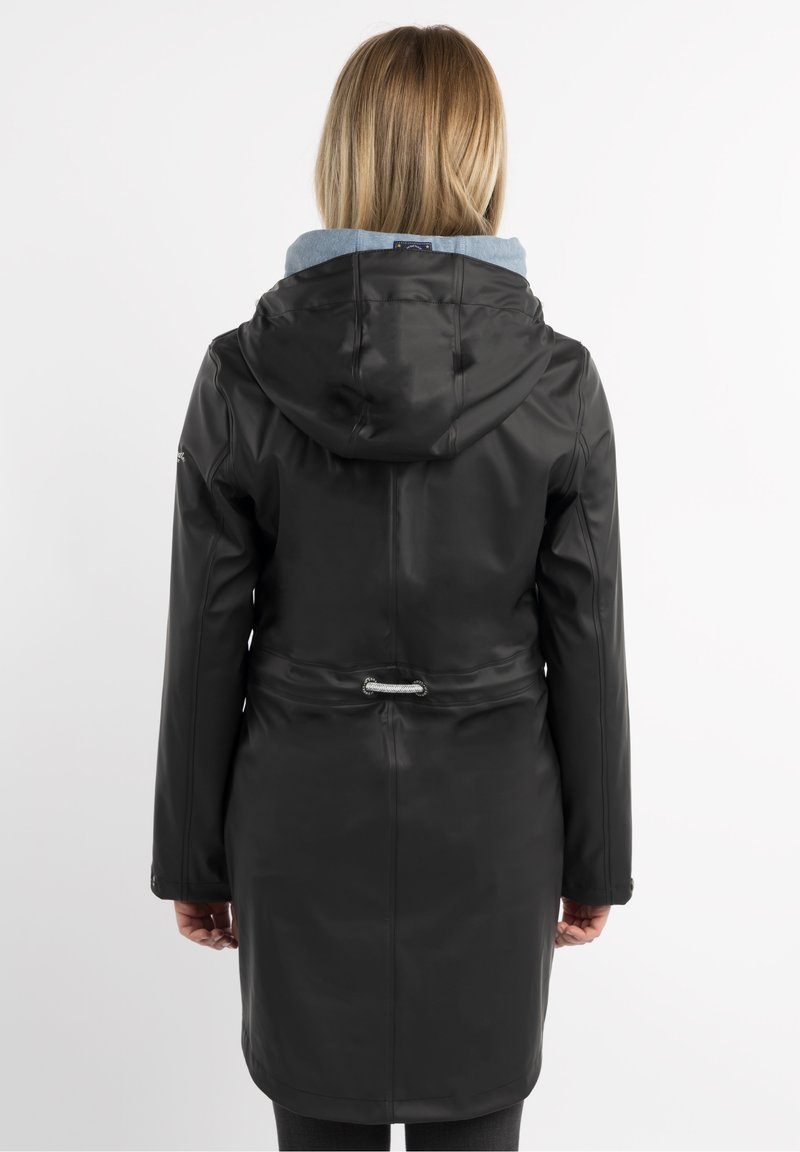 Damen Parkas | Schmuddelwedda SCHMUDDELWEDDA ALTIPLANO Regenjacke / wasserabweisende Jacke schwarz marine melange/schwarz - SS56 Damen Parkas | Schmuddelwedda SCHMUDDELWEDDA ALTIPLANO Regenjacke / wasserabweisende Jacke schwarz marine melange/schwarz - SS56
