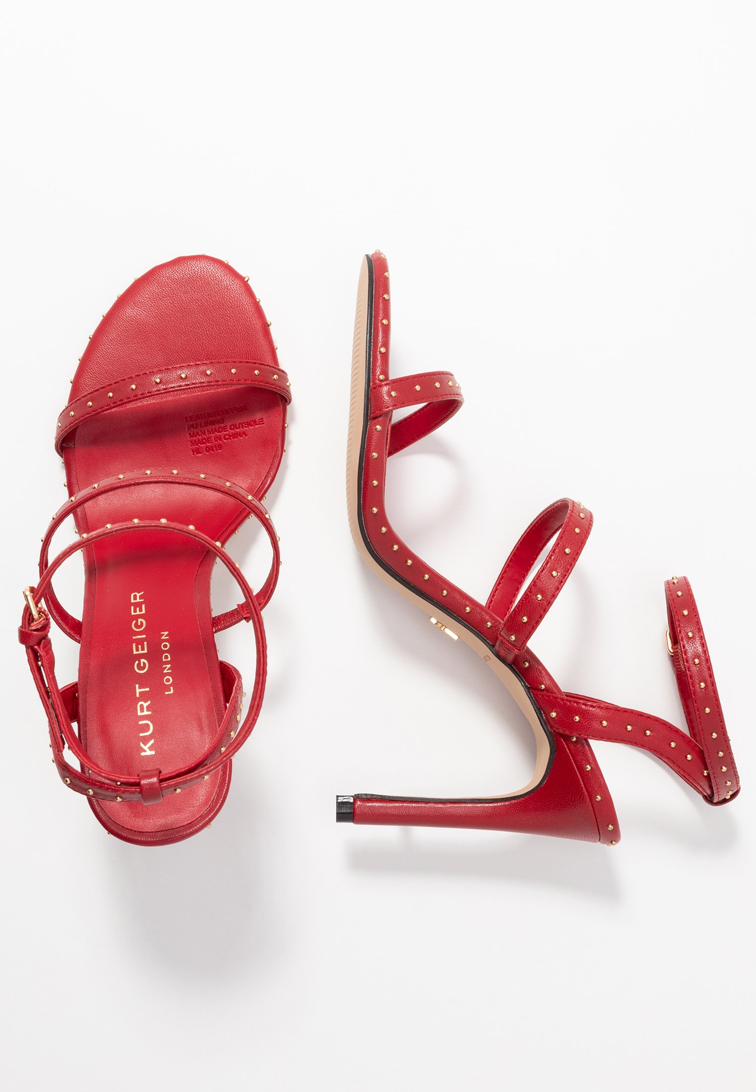 kurt geiger red sandals