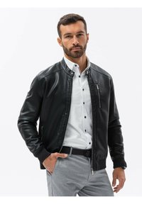Ombre OM JAFL - Kunstlederjacke - black