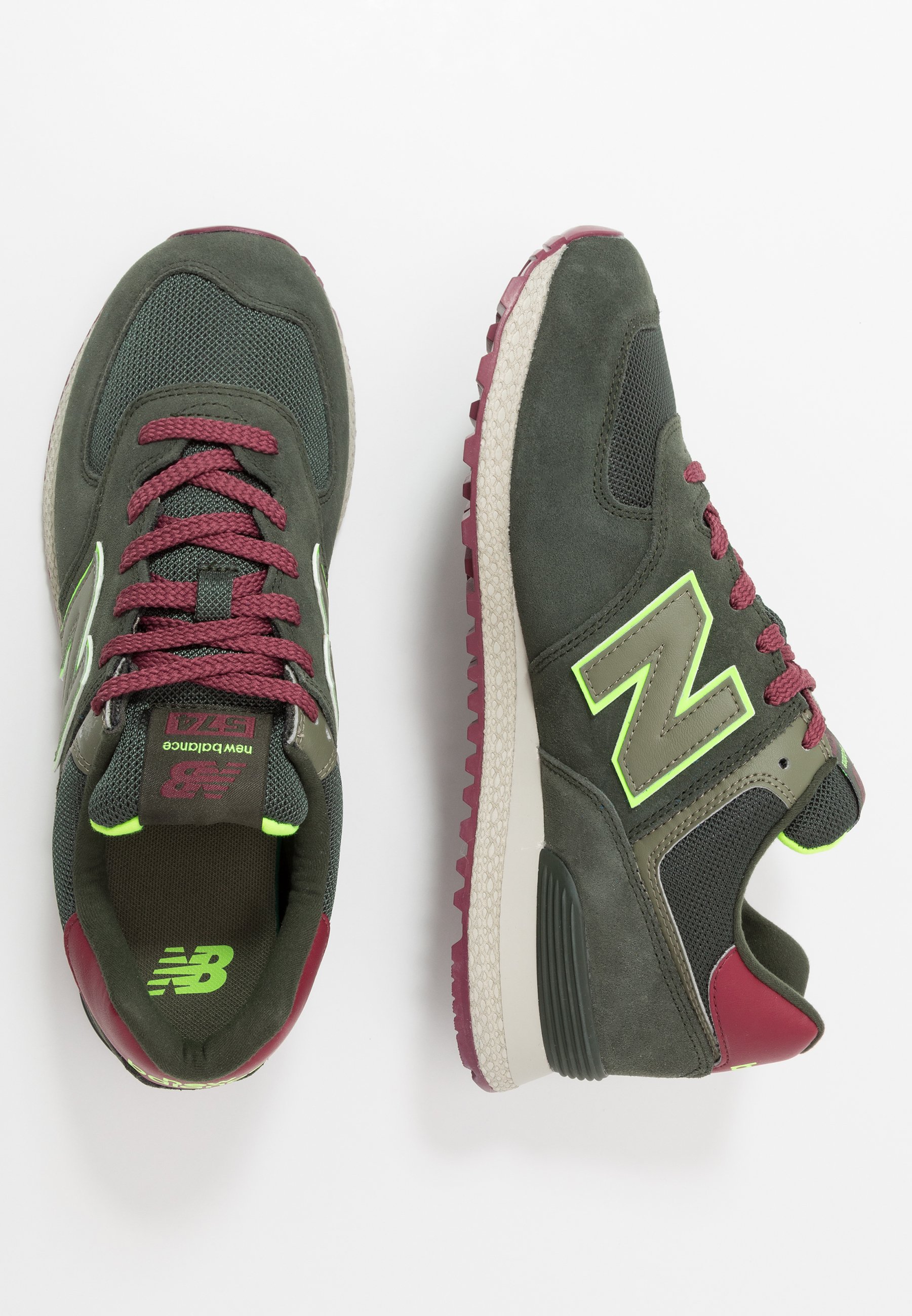 new balance 574 dark green