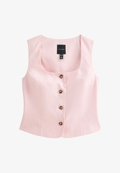 SQUARE NECK - Veste sans manches - mid pink