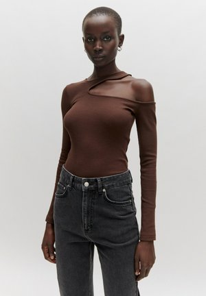 Langarmshirt - braun