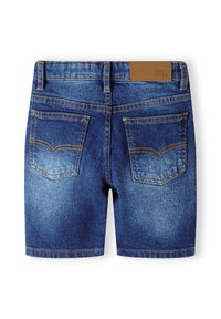 MINOTI SHORT LEG WITH RIPS - Džinsa auduma šorti - dark blue denim