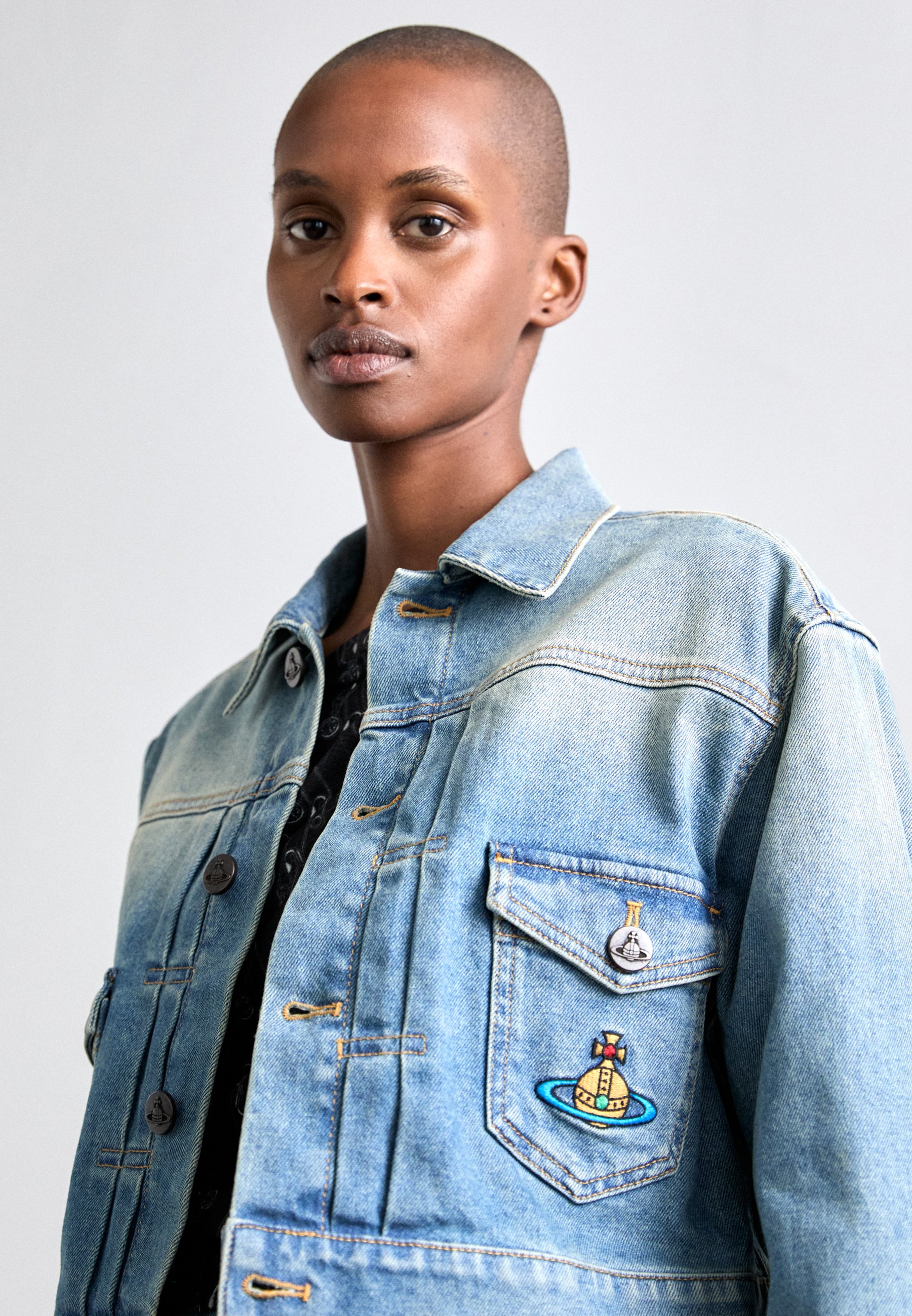 ジャケット Vivienne Westwood CROPPED MARLENE DENIM JACKET Vivienne Westwood CROPPED MARLENE JACKET - Denim jacket