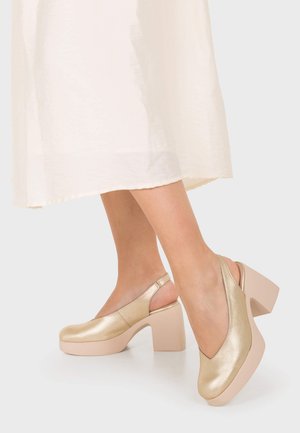 WONDERS, DESTALONADOS LADY  - Zapatos de plataforma - metalizados