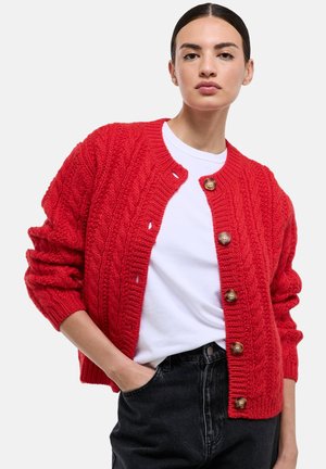 AVEC TORSADES EN - Gilet - feu