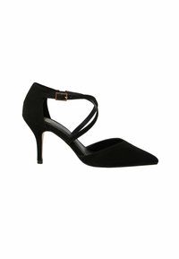 Friends Like These CROSS OVER POINTED MID COURT HEEL. - Klasszikus sarkú cipők - black