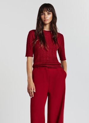 Calliope TRECCE - T-Shirt print - rosso scuro