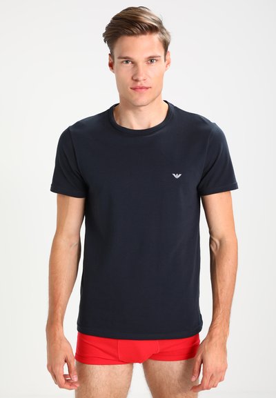 Emporio Armani CREW NECK 2 PACK - Φανέλα - gray/navy blue