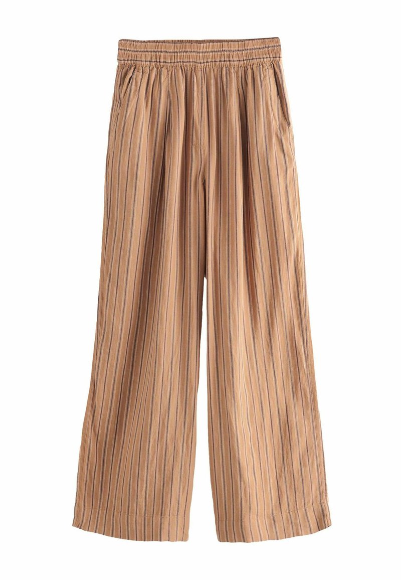 Next WIDE LEG - Nohavice - orange stripe