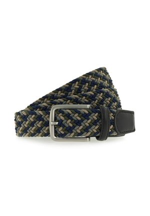 Flechtgürtel - navy-varied