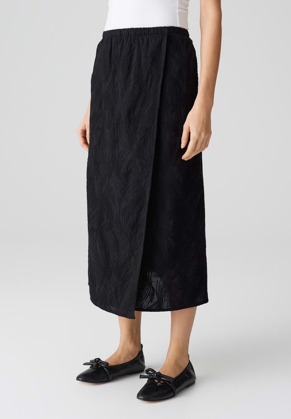 REGULAR MIDI FIT FLORAL CROCHET - A-Linien-Rock