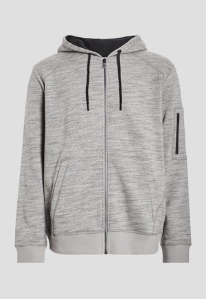 Creeks, CREEKS AMERICAN INSPIRATION; FASHION; COOL; EASY KAPUZENSWEATSHIRT MIT REISSVERSCHLUSS - Sweater met rits - gris clair
