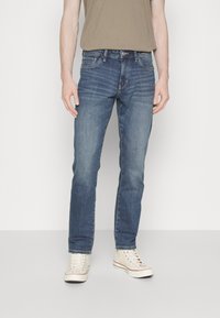 TOM TAILOR TTMARVIN Straight - Jeans a sigaretta - mid stone wash denim