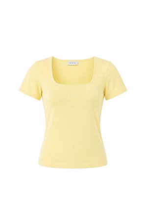OH APRIL, KALINA SLIM FIT T-SHIRT - Camiseta estampada - butter yellow