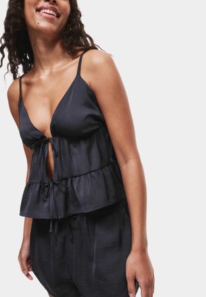 Marks & Spencer DREAM TIE FRONT - Pyjamashirt - carbon
