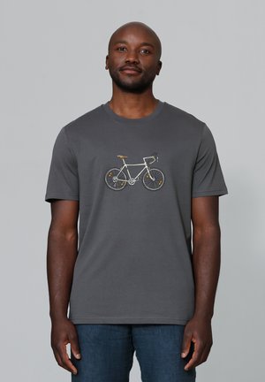 watapparel BIKE - Print T-shirt - anthracite