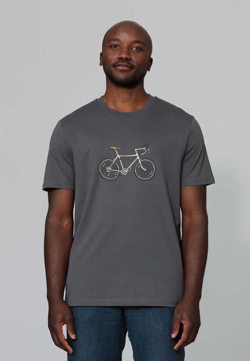 watapparel BIKE - T-shirt imprimé - anthracite