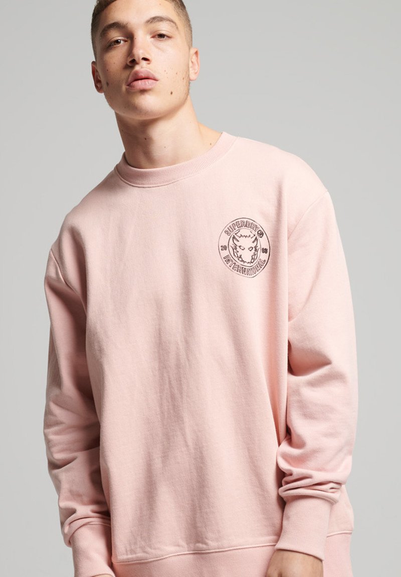 Herren Kapuzenpullover | Superdry Sweatshirt grey pink/pink - GI94807 Herren Kapuzenpullover | Superdry Sweatshirt grey pink/pink - GI94807