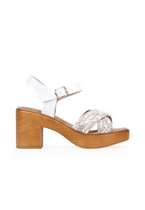 High heeled sandals - blanco