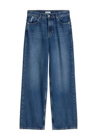 Marc O'Polo DENIM HIGH WAIST WIDE LEG - Wide leg - medium blue