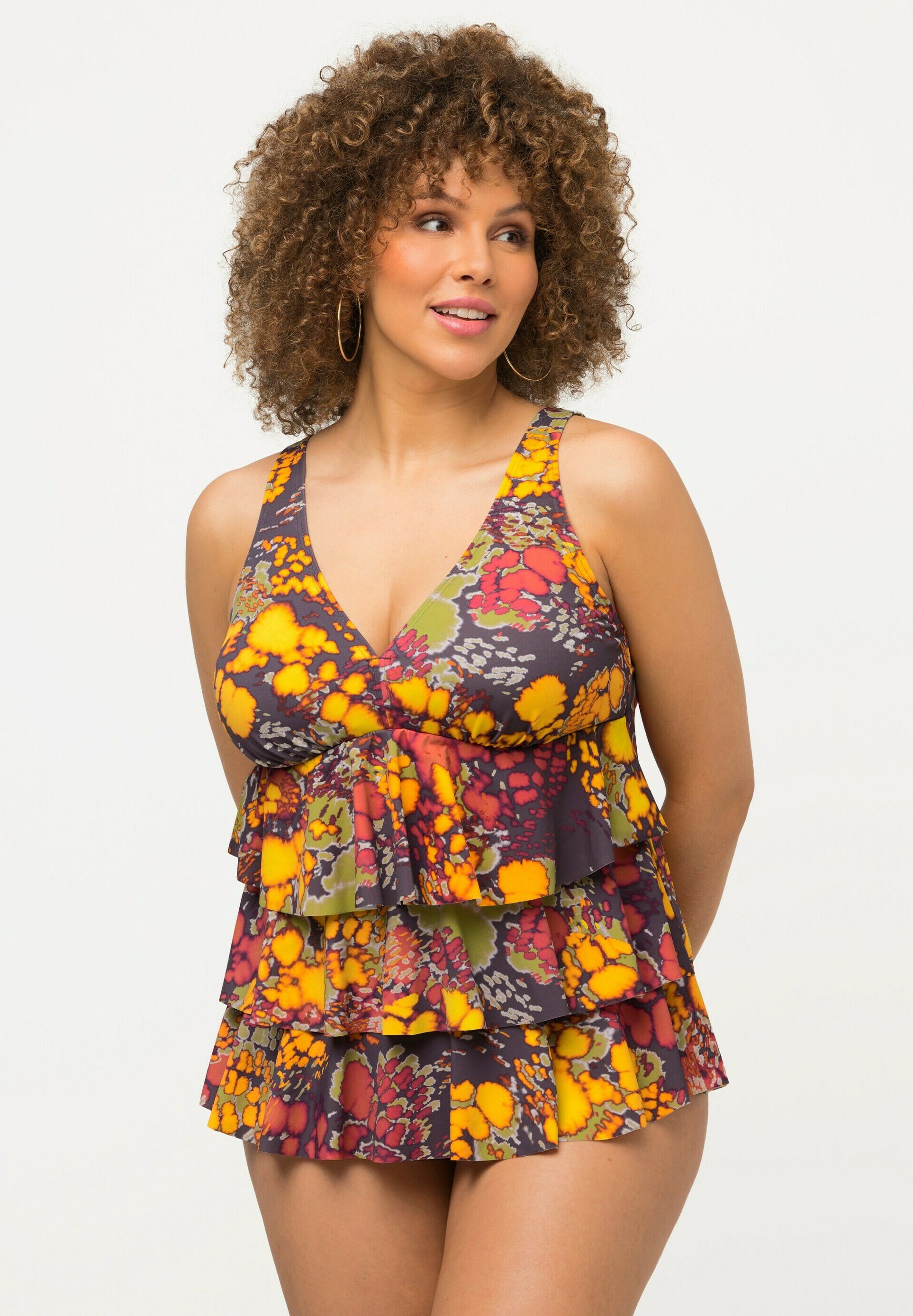 Tankini Ulla Popken Sabrina - Ensemble Femme Color Block, Grande Taille - 8
