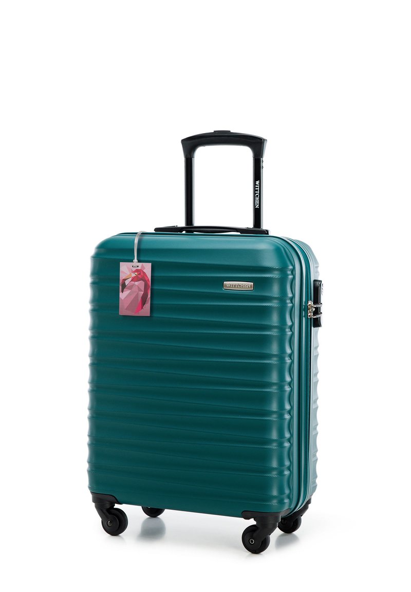 WITTCHEN SMALL SUITCASE WITH LUGGAGE TAG FROM ABS - Trolley - green