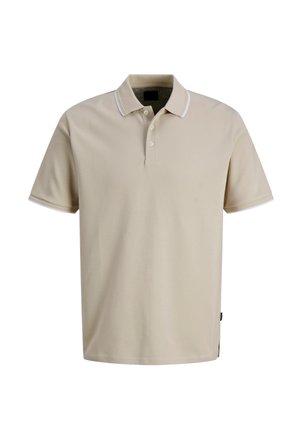 ETHAN KURZARM MIT KRAGEN - Poloshirt - beige