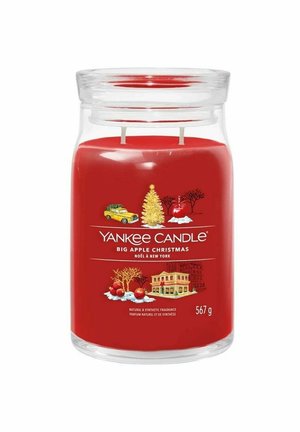 YANKEE CANDLE SIGNATURE LARGE JAR BIG APPLE CHRISTMAS 567G - Duftlys - red
