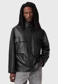 AllSaints HALTON - Leather jacket - black