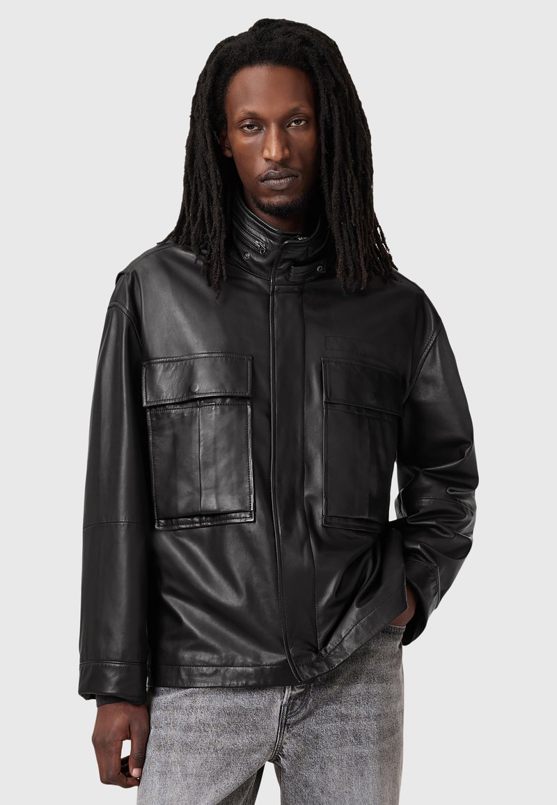 AllSaints HALTON - Skinnjacka - black